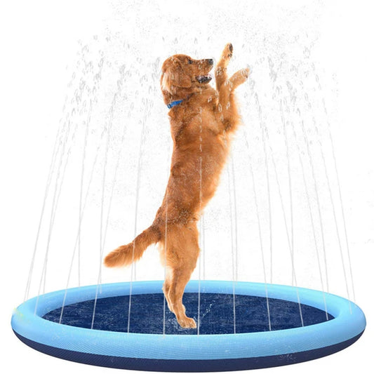 100/150/170Cm Summer Pet Sprinkler Pad Cooling Mat Swimming Pool Inflatable Water Spray Pad Summer Cool Dog Bathtub for Dogs