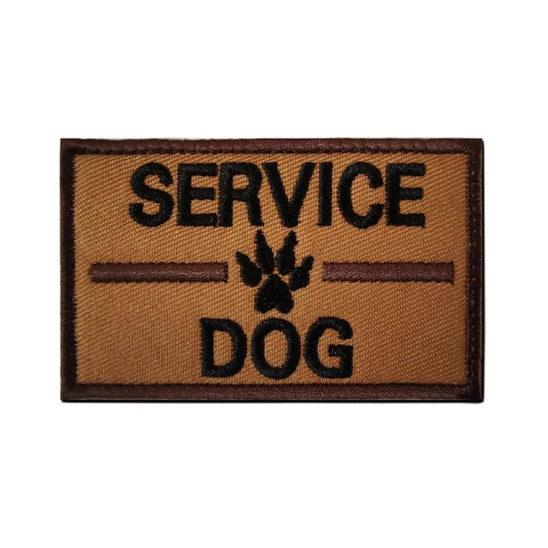 Service Dog Badge Do Not Pet Patch Pet Training Dog Strap Hook & Loop Badge Applique Backpacks Tactical Patch