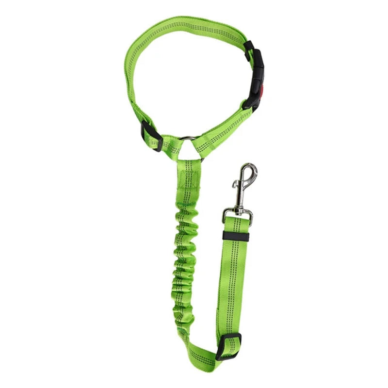 Pet Products Car Seat Belt Dog Leash with Buffer Elastic Reflective Safety Rope Leash Dog Rope