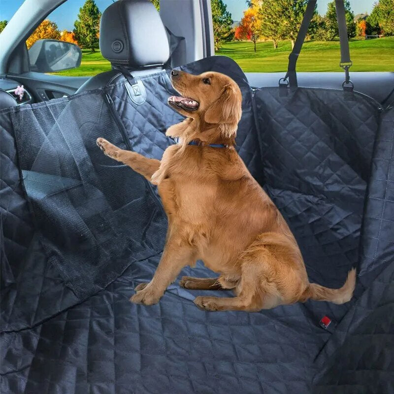 143×153CM Double Zipper Car Pet Seat Pad Waterproof Dirt Resistant Suitable Multiple Models Solid Color Cars Rear Seats Cushions