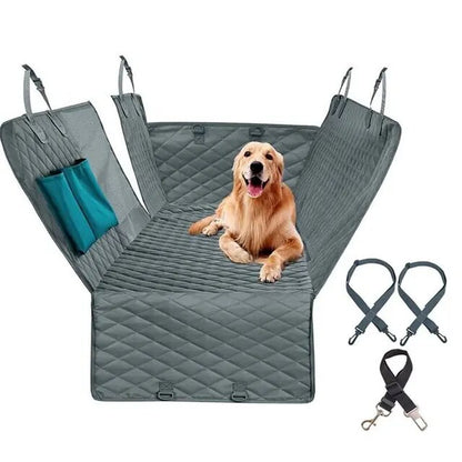 143×153CM Double Zipper Car Pet Seat Pad Waterproof Dirt Resistant Suitable Multiple Models Solid Color Cars Rear Seats Cushions