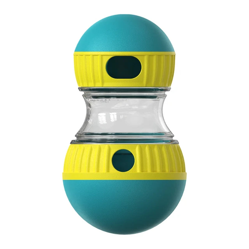 Dog Toy Tumbler Leaky Food Ball Elliptical Track Rolling Ball Slowly Feeding Protects Stomach Increase Intelligence Pet Supplies