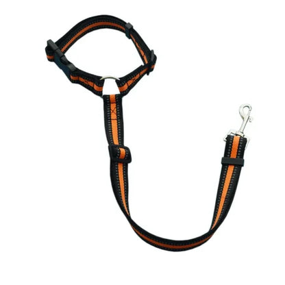 Solid Color Two-In-One Pet Car Seat Belt Nylon Lead Leash Backseat Safety Belt Adjustable Dogs Harness Collar Pet Accessories