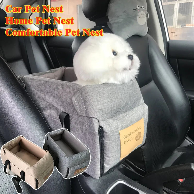 Dog Car Seat Bed Car Central Portable Car Seat Central Safety Travel Cat Dogbed Transport for Bag Chihuahua Accessories